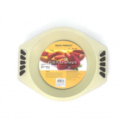 Home Perfect 9" Deep Round Exdura Green Non Stick Ceramic Coating Pie Baking Pan 