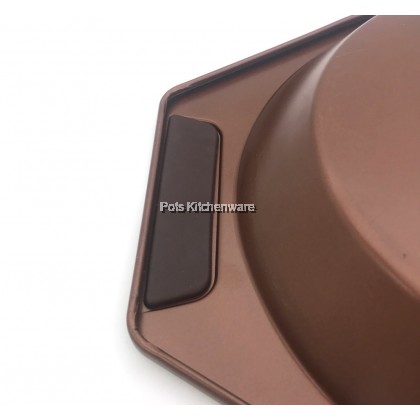 Home Perfect 9" Deep Round Exdura Green Non Stick Ceramic Coating Pie Baking Pan 