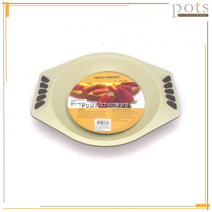 Home Perfect 9" Deep Round Exdura Green Non Stick Ceramic Coating Pie Baking Pan 