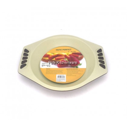 Home Perfect 9" Deep Round Exdura Green Non Stick Ceramic Coating Pie Baking Pan 