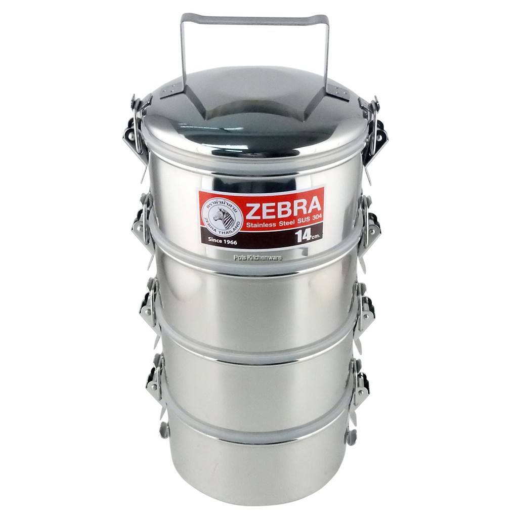 Zebra Stainless Steel SUS304 14cm AirTight SmartLocking System Multi