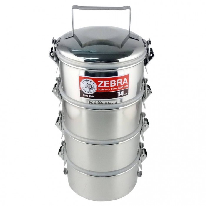 Zebra Stainless Steel SUS304 14cm AirTight SmartLocking System Multi