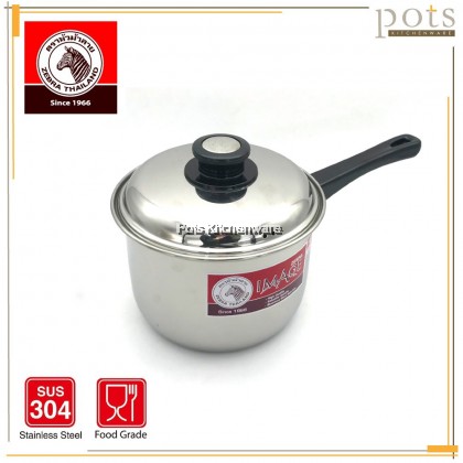 100% Original Zebra Thailand 泰国斑马牌 Stainless Steel SUS 304 Extra High Image Sauce Pan Soup Pot Periuk with Cover (18cm) - Z166305 100% Original Zebra Thailand 泰国斑马牌 Stainless Steel SUS 304 Extra High Image Sauce Pan Soup Pot Periuk with Cover (18cm) - Z166305