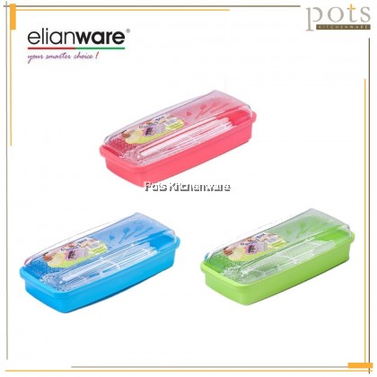 Elianware BPA-Free Cutlery Holder Spoon Fork Organizer Box Bekas Sudu Garpu 餐具收纳盒 - E217