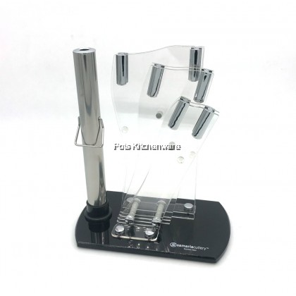 Samariacutlery Profine Stainless Steel 6pcs Knife Set with Stand Set Keluli Tahan Karat Pisau Dapur - 3086
