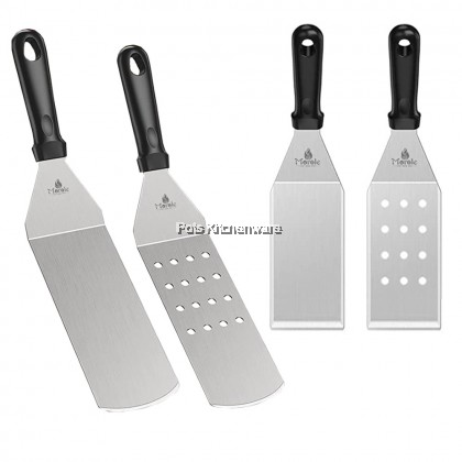 Stainless Steel Sudip Teppanyaki BBQ Grill Griddle Turner Slotted Turner Burger Spatula 烧烤铲子 - PSTT355M Stainless Steel Sudip Teppanyaki BBQ Grill Griddle Turner Slotted Turner Burger Spatula 烧烤铲子 - PSTT355M