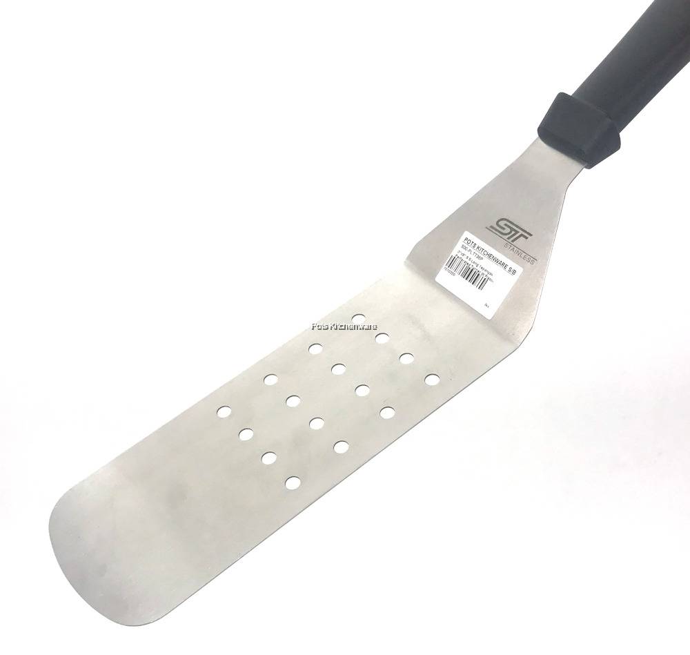 Stainless Steel Teppanyaki BBQ Grill Griddle Turner / Perforated Turner