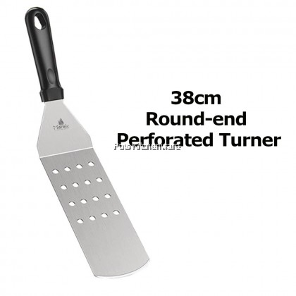 Stainless Steel Sudip Teppanyaki BBQ Grill Griddle Turner Slotted Turner Burger Spatula 烧烤铲子 - PSTT355M Stainless Steel Sudip Teppanyaki BBQ Grill Griddle Turner Slotted Turner Burger Spatula 烧烤铲子 - PSTT355M