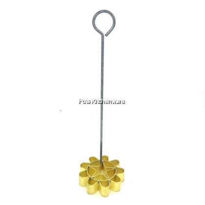 Copper Acuan Kuih Loyang Tembaga Honeycomb Biscuit Mold Kuih Goyang Royang 蜂窝饼模具 - CP15M