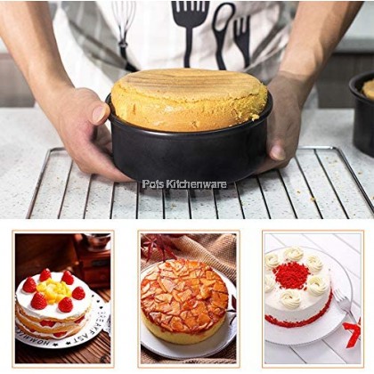 Non Stick Fix Base Loose Base Round Cake Mould Baking Mold Pan Loyang Bulat Kek 不粘圆形蛋糕模型 - NS67M Non Stick Fix Base Loose Base Round Cake Mould Baking Mold Pan Loyang Bulat Kek 不粘圆形蛋糕模型 - NS67M