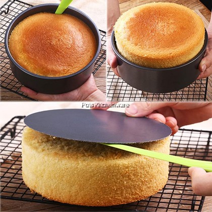 Non Stick Fix Base Loose Base Round Cake Mould Baking Mold Pan Loyang Bulat Kek 不粘圆形蛋糕模型 - NS67M Non Stick Fix Base Loose Base Round Cake Mould Baking Mold Pan Loyang Bulat Kek 不粘圆形蛋糕模型 - NS67M