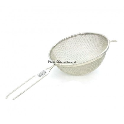 Double Layer Stainless Steel Deep Oil Mesh Strainer Flour Sieve Skimmer Penapis Tepung Goreng 不锈钢漏勺过滤网 (18cm/20cm) - 2818M