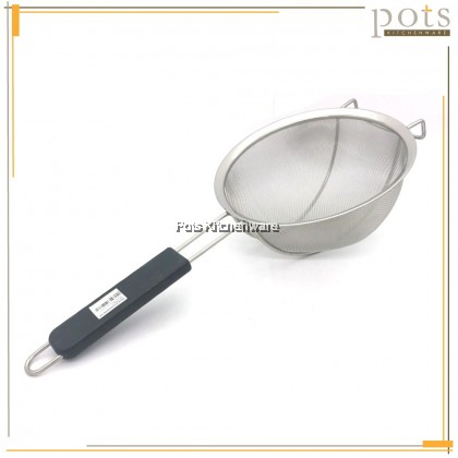 Large Size Heavy Duty Stainless Steel Deep Fried Oil Draining Mesh Strainer Frying Skimmer with Handle Penapis Besar Goreng 特大不锈钢漏勺 - SS1067M