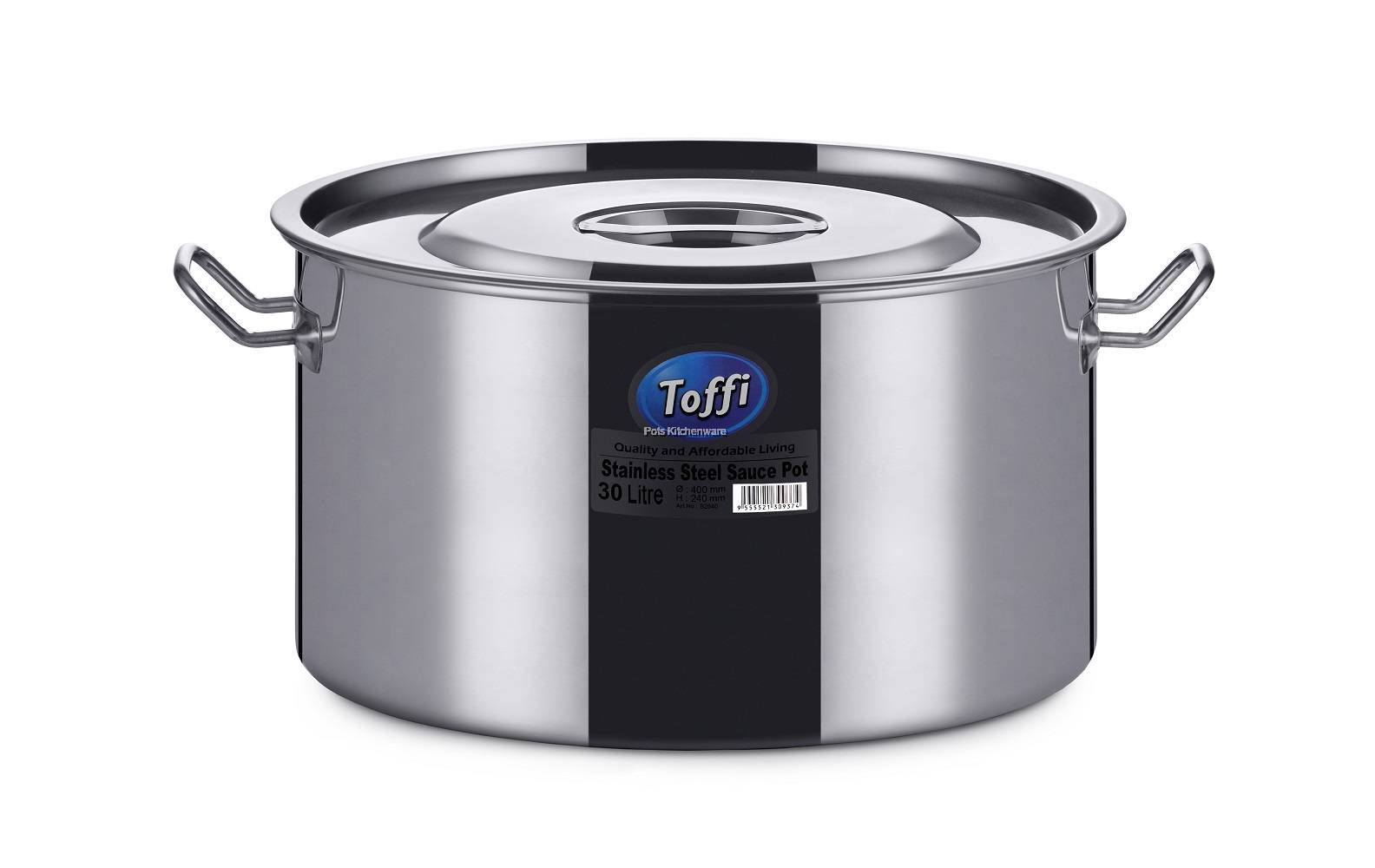 Toffi Stainless Steel Double Handle Stock Pot Stockpot Soup Pot