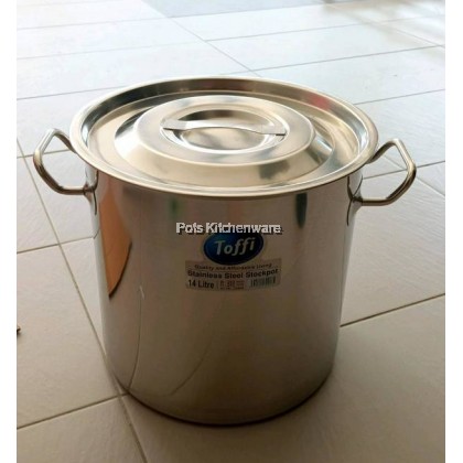 Toffi Stainless Steel Double Handle Stock Pot Stockpot Soup Pot Periuk Sup 不锈钢汤锅 - C2520M