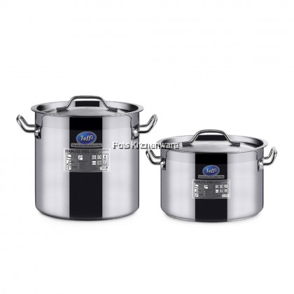 Toffi Stainless Steel Heavy Duty Sandwiched Bottom Stockpot Saucepot with Lid Periuk Sup 不锈钢汤锅 (12L/14L/21L/33L/36L) - C44204520