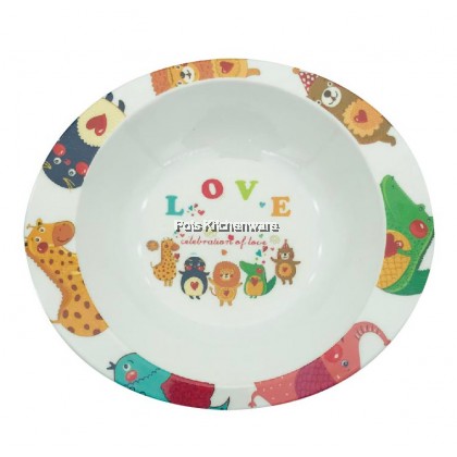 TODDLER MELAMINE TABLEWARE SET - Melamine Plate + Melamine Bowl + Melamine Cup + Stainless Steel 304 Cutlery Set