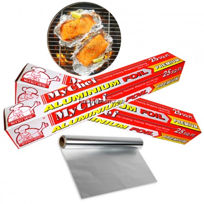 MyChef Heavy Duty Aluminum Foil BBQ Barbecue Tin Foil Paper 铝箔锡纸烧 - MYCHEF10
