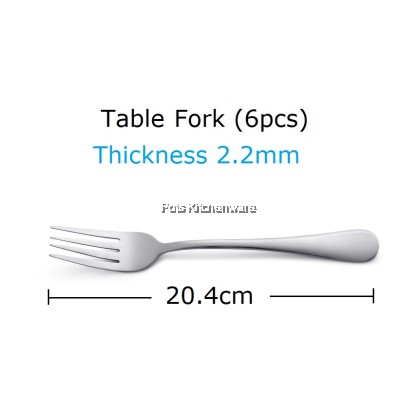 Toffi Stainless Steel Dining Cutlery Flatware Dinner Fork Table Spoon Knife Dessert Steak Knife Soup Soda Tea Coffee Sudu Garpu Pisau 不锈钢汤匙刀叉 - F5000 Toffi Stainless Steel Dining Cutlery Flatware Dinner Fork Table Spoon Knife Dessert Steak Knife Soup Soda Tea Coffee Sudu Garpu Pisau 不锈钢汤匙刀叉 - F5000