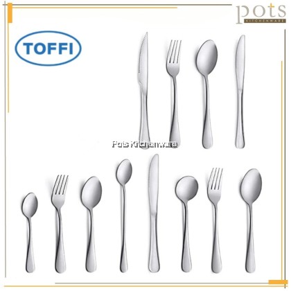 TOFFI Stainless Steel Cutlery Set Flatware Set Fork Spoon Knife F5000 Series (3/6 Pcs/Pack)
