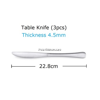 Toffi Stainless Steel Dining Cutlery Flatware Dinner Fork Table Spoon Knife Dessert Steak Knife Soup Soda Tea Coffee Sudu Garpu Pisau 不锈钢汤匙刀叉 - F5000 Toffi Stainless Steel Dining Cutlery Flatware Dinner Fork Table Spoon Knife Dessert Steak Knife Soup Soda Tea Coffee Sudu Garpu Pisau 不锈钢汤匙刀叉 - F5000
