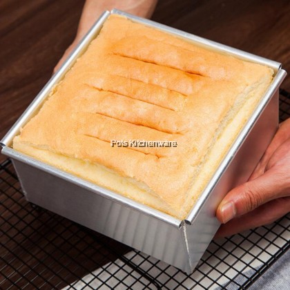 Aluminum Loose Base Fix Base Square Deep Cake Tin Mould Pastry Mold Loyang Kek Segi Empat 四方形蛋糕模具 - JS2800/JS2800LB