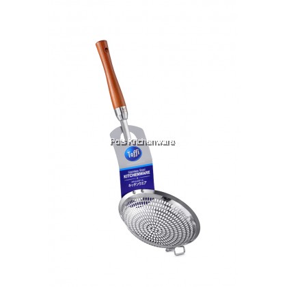 Toffi Stainless Steel SUS304 Wooden Handle Skimmer Strainer Penapis Mee 木柄不锈钢过滤网 - K2310