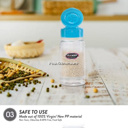 2pcs Elianware BPA Free Pepper Sauce Spice Salt Sugar Bottle Botol Lada Botol Garam Gula 胡椒粉罐盐罐糖罐 - E910