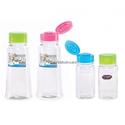 2pcs Elianware BPA Free Pepper Sauce Spice Salt Sugar Bottle Botol Lada Botol Garam Gula 胡椒粉罐盐罐糖罐 - E910