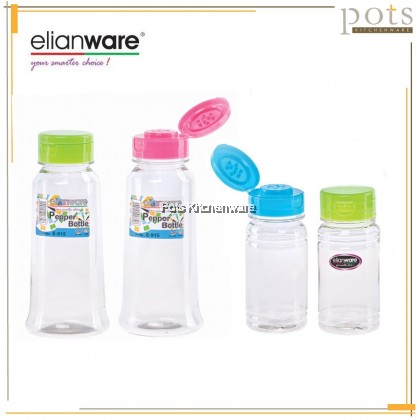 2pcs Elianware BPA Free Pepper Sauce Spice Salt Sugar Bottle Botol Lada Botol Garam Gula 胡椒粉罐盐罐糖罐 - E910