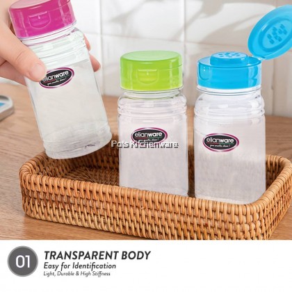 2pcs Elianware BPA Free Pepper Sauce Spice Salt Sugar Bottle Botol Lada Botol Garam Gula 胡椒粉罐盐罐糖罐 - E910