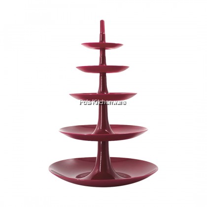 Felton 5 Tier Plastic Dessert Serving Stand High-Tea Rack 下午茶点心架 Rak Kek Kui Raya Kenduri - FDS2157