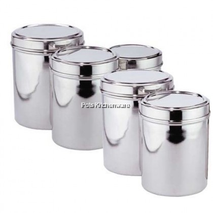 High Quality Stainless Steel Seasoning Condiment Container Canister Sugar Jar with Lid Bekas Rempah 不锈钢糖罐 - 03KUTID004ICL7M High Quality Stainless Steel Seasoning Condiment Container Canister Sugar Jar with Lid Bekas Rempah 不锈钢糖罐 - 03KUTID004ICL7M