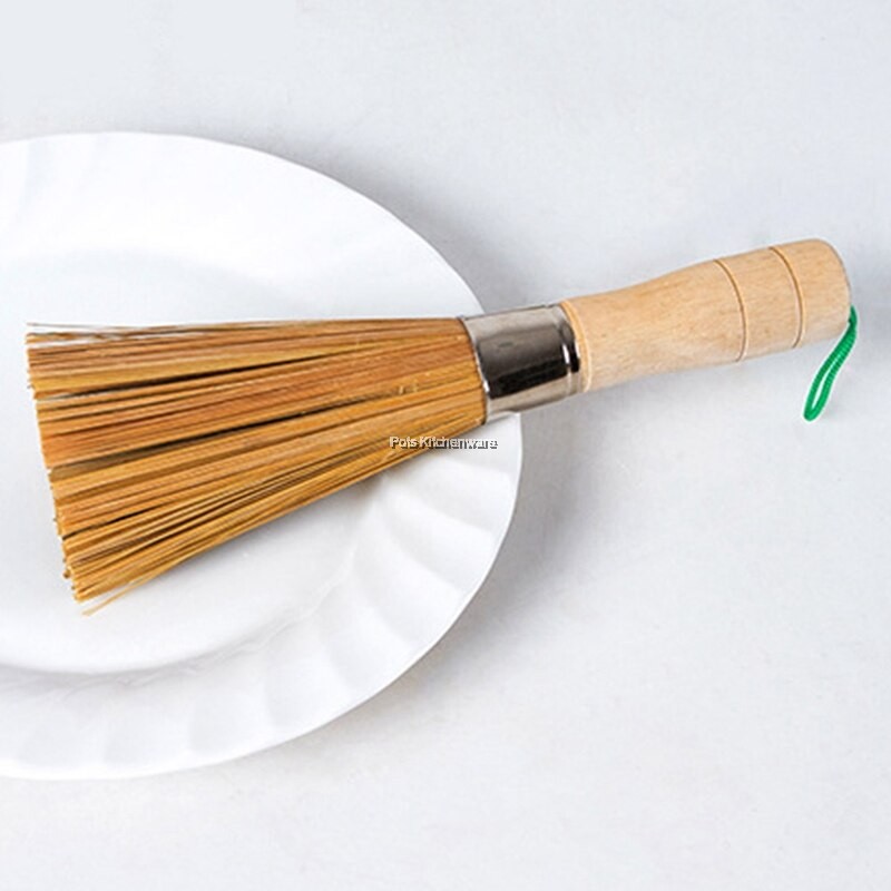 30cm Bamboo Wok Pot Cleaning Wok Brush Berus Kuali 竹锅刷 BB320