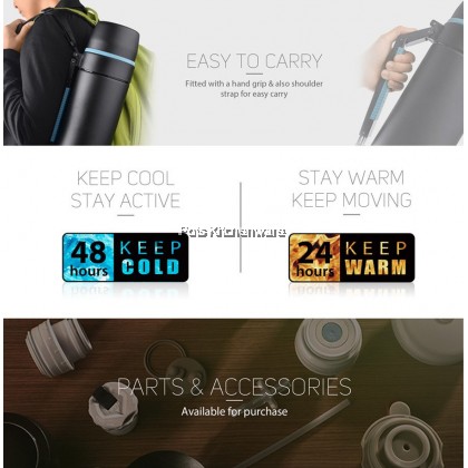 Relax 2000ml Stainless Steel SUS 304 Travelling Thermal Flask Thermos Bottle 大容量保温壶保温罐 - D3520