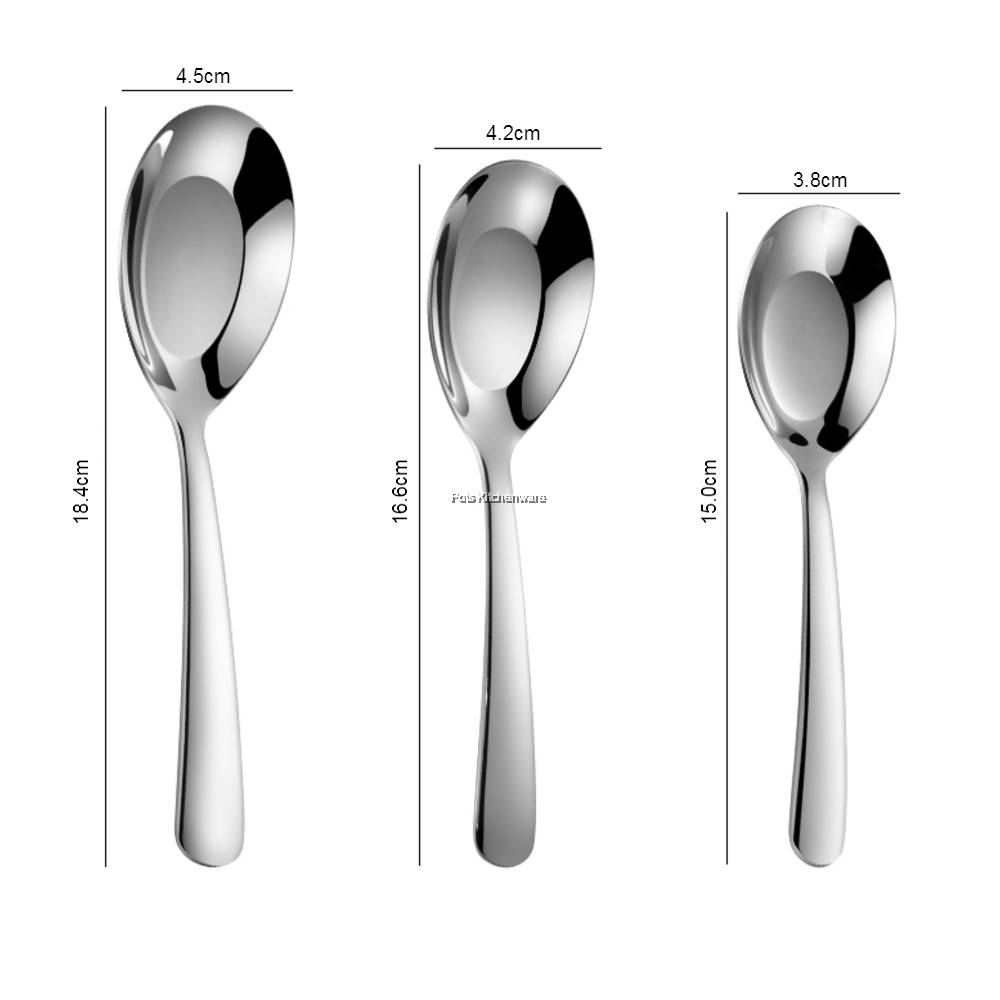 Toffi Stainless Steel Soup Dessert Spoon Tong Shui Spoon Sudu