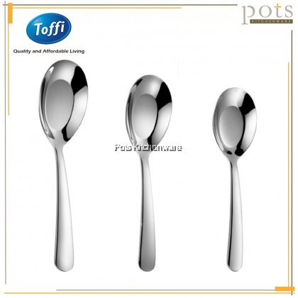 Toffi Stainless Steel Soup Dessert Spoon Tong Shui Spoon Sudu 不锈钢糖水勺子汤匙 - F1040