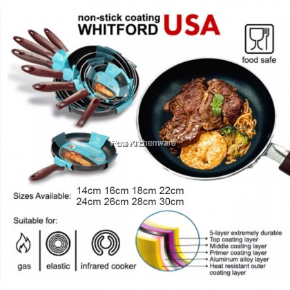 MyDot Non Stick Lightweight Frying Pan Stir Fry Pan Kuali Leper Tidak Melekat 不粘锅 - 0060-00