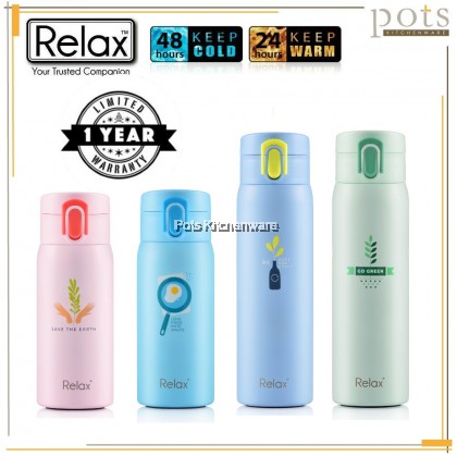 Relax SUS304 18.8 Stainless Steel Keep Warm Cold Thermal Flask Thermos Bottle Botol Air Tahan Panas 保温瓶保温壶 - D3835