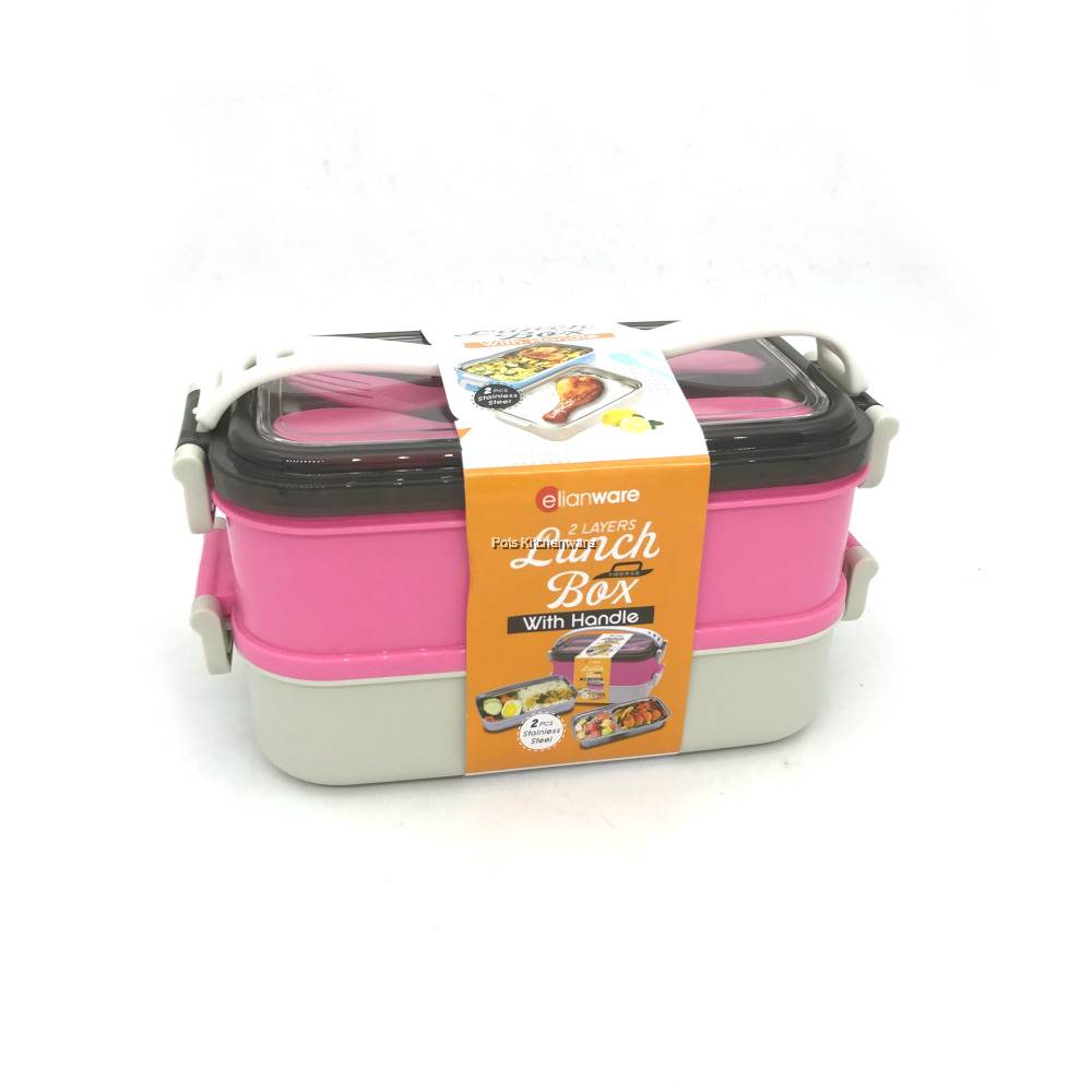 Elianware BPA FREE 2 Layers SUS304 Stainless Steel Lunch Box Food