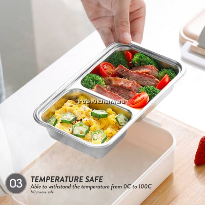 Elianware SUS304 Stainless Steel BPA FREE Lunch Box Food Container Carrier with Cutlery 便当盒饭盒 - E2004E2005