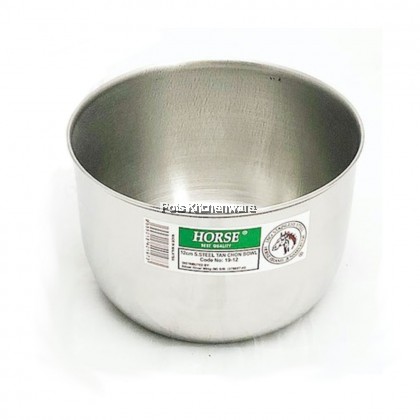Horse Brand Stainless Steel Tan Chon Bowl Steaming Soup Cup Serving Bowl Dun Zhong 炖盅汤盅 - 1910P Horse Brand Stainless Steel Tan Chon Bowl Steaming Soup Cup Serving Bowl Dun Zhong 炖盅汤盅 - 1910P