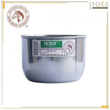Horse Brand Stainless Steel Tan Chon Bowl Steaming Soup Cup Serving Bowl Dun Zhong 炖盅汤盅 - 1910P Horse Brand Stainless Steel Tan Chon Bowl Steaming Soup Cup Serving Bowl Dun Zhong 炖盅汤盅 - 1910P