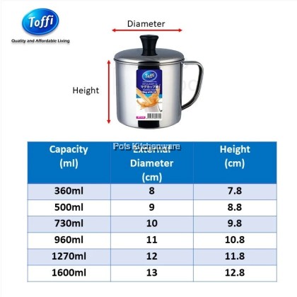 Toffi Stainless Steel Mug Coffee Cup with Lid Cover Handle Cawan Besi 不锈钢杯子 - D0808M Toffi Stainless Steel Mug Coffee Cup with Lid Cover Handle Cawan Besi 不锈钢杯子 - D0808M