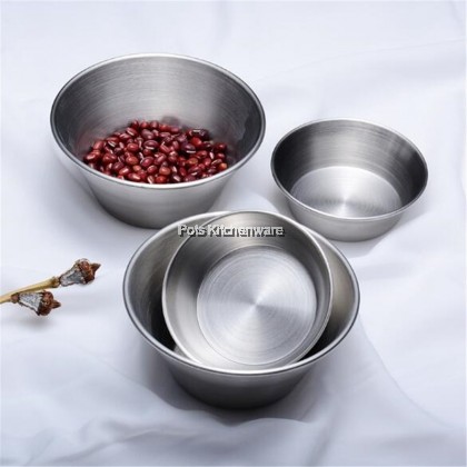 6pcs Stainless Steel Mini Small Dishes Vegetable Steaming Bowl Mangkuk Kecil 不锈钢蘸料碗蒸糕发糕小碗 - MAV8CMM