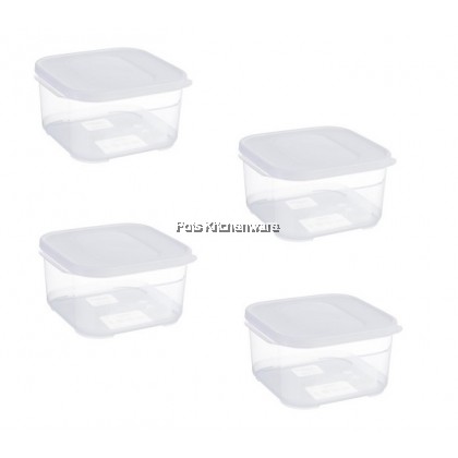 Century BPA Free Square Food Container (0.2L/0.4L/0.65L/1.0L/1.5L) - 0110M