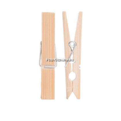 40pc-Set Natural Bamboo Smooth Finishing Cloth Pegs Clipper - ZJ5024