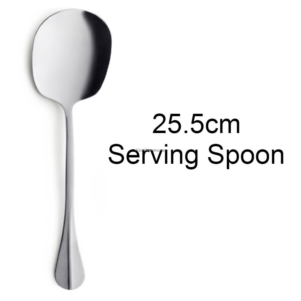 Toffi Large Size Stainless Steel Heavy Duty Serving Utensils Square