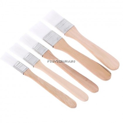 3pcs Flat Nylon Bristle Cooking Pastry Brush Wooden Handle (3/4inch/1inch/1.25inch/1.5inch) - PL67M 3pcs Flat Nylon Bristle Cooking Pastry Brush Wooden Handle (3/4inch/1inch/1.25inch/1.5inch) - PL67M