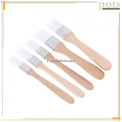 3pcs Flat Nylon Bristle Cooking Pastry Brush Wooden Handle (3/4inch/1inch/1.25inch/1.5inch) - PL67M 3pcs Flat Nylon Bristle Cooking Pastry Brush Wooden Handle (3/4inch/1inch/1.25inch/1.5inch) - PL67M